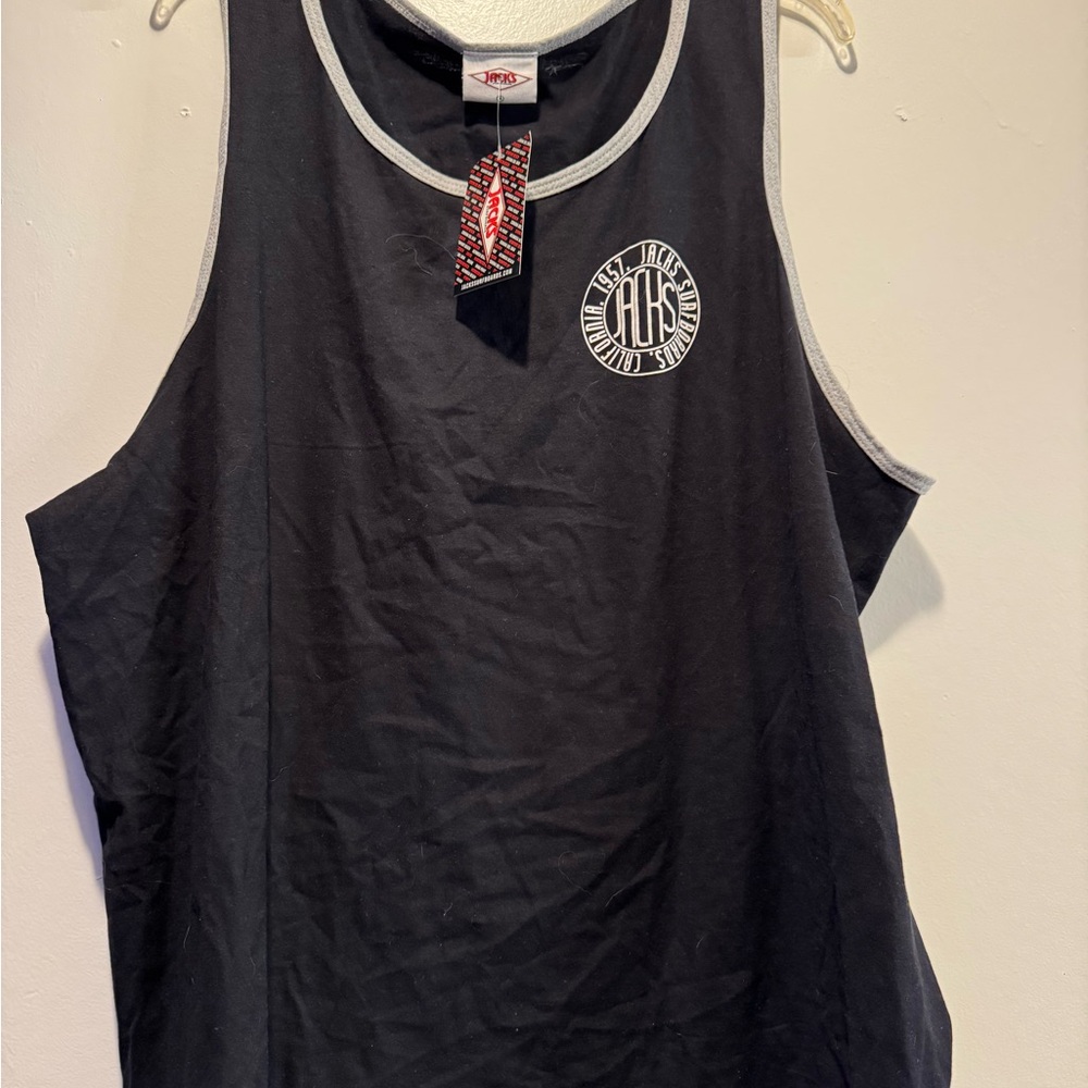 Black Tank Top with Logo